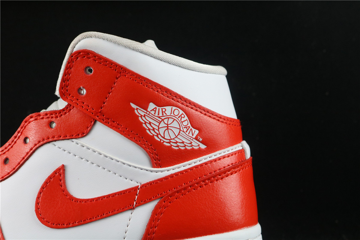 Air Jordan 1 Mid Orange White